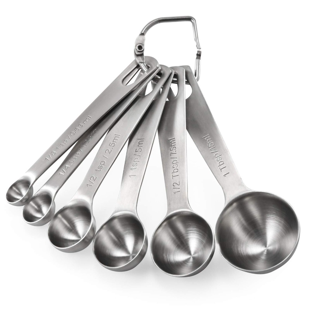 Sugar Scrub Coffee - 6pcs/set Food-grade Stainless Steel Measuring Spoon