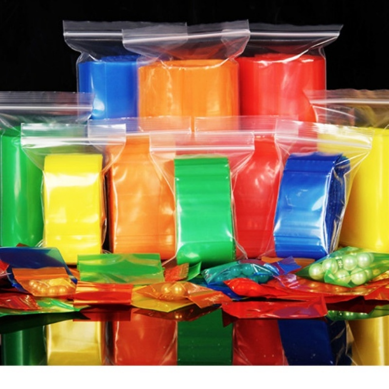 Sugar Scrub Coffee - 50-100PCS Color Ziplock Jewelry Packaging PE