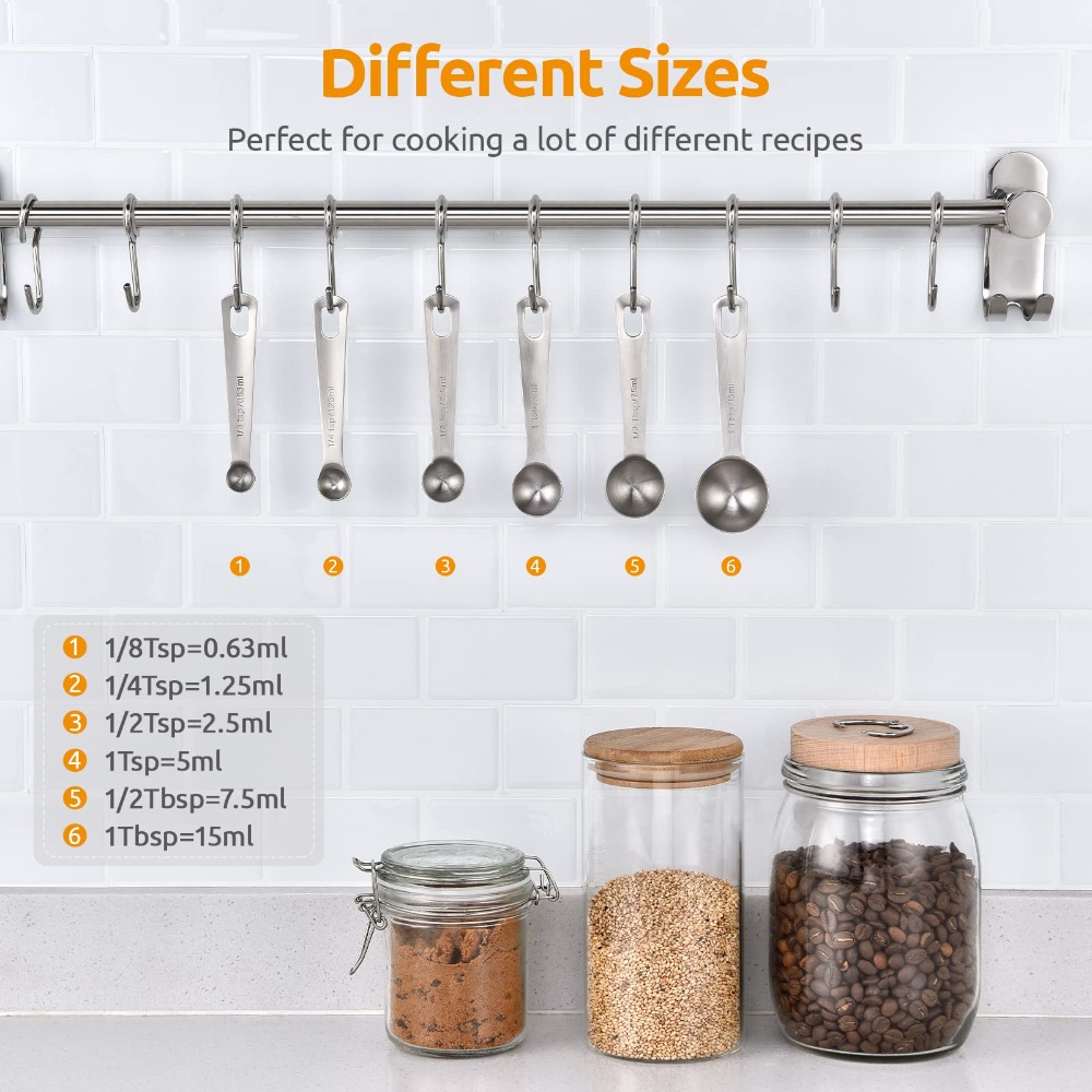 6pcs/set Food-grade Stainless  - Sugar Scrub Coffee reseña y precio