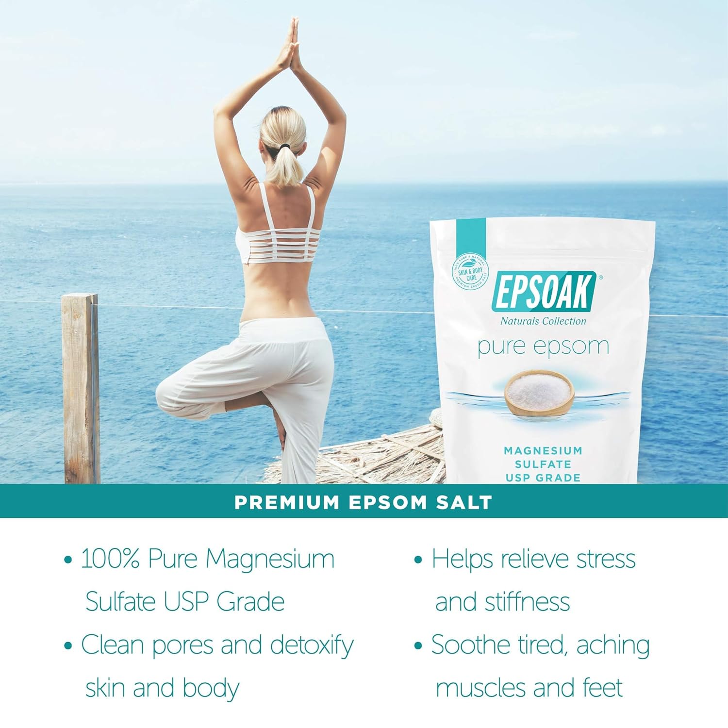 Epsom Salt 5 lb. Magnesium Sul - Epsom Salt Bag reseña y precio