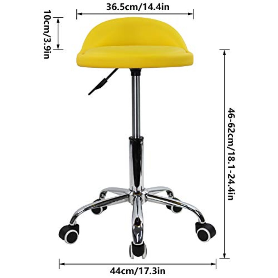 PU Leather Round Rolling Stool - Spa & Wellness Hotel Olympia Mariánské Lázně reseña y precio