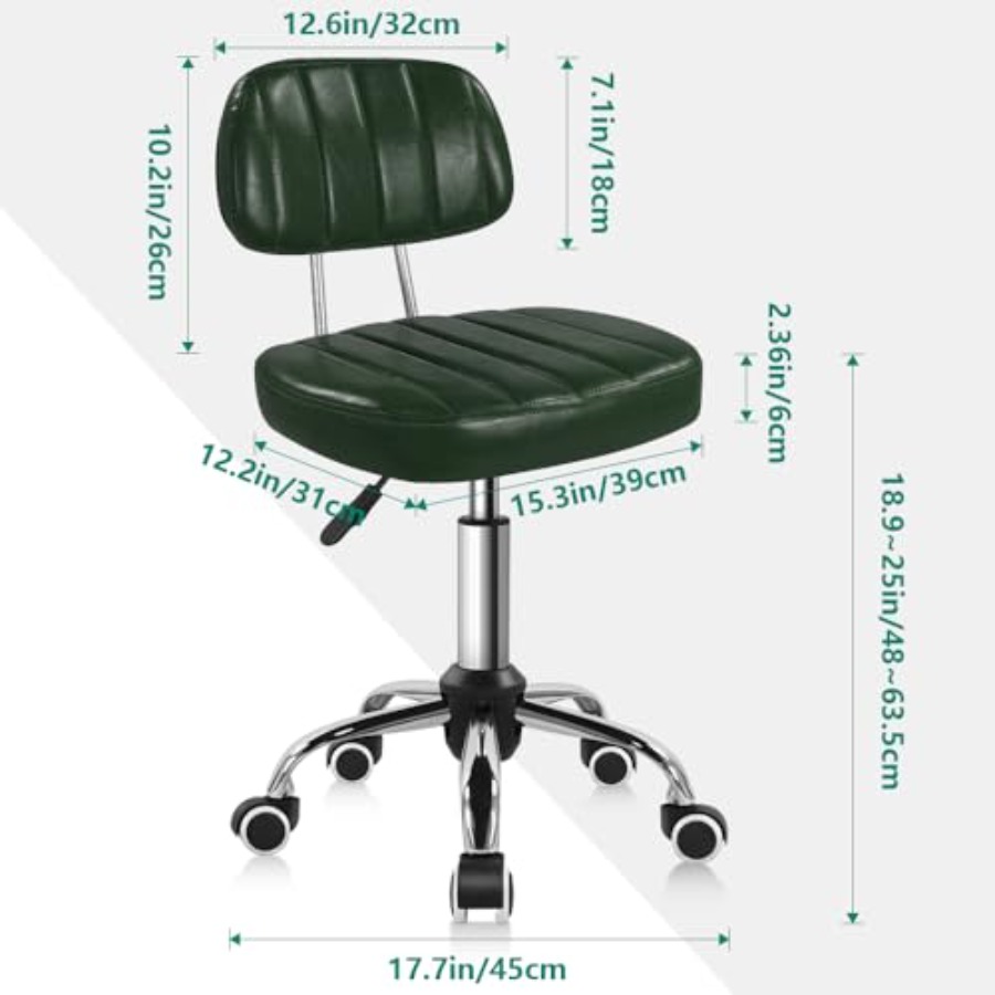 Square Swivel Stool with Wheel - Spa & Wellness Hotel Olympia Mariánské Lázně reseña y precio