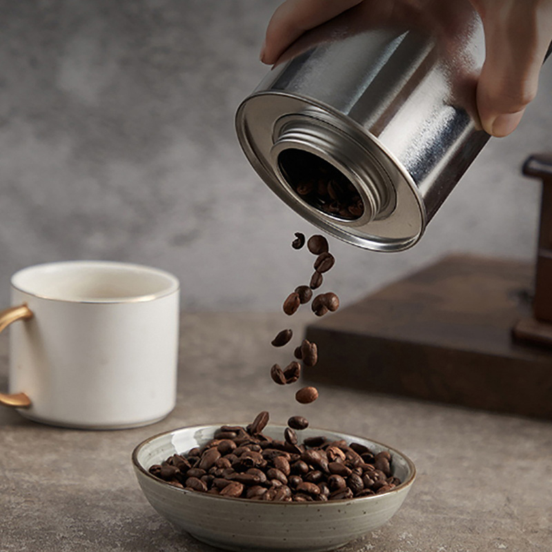 Silver Round Coffee Bean Stora - Sugar Scrub Coffee reseña y precio