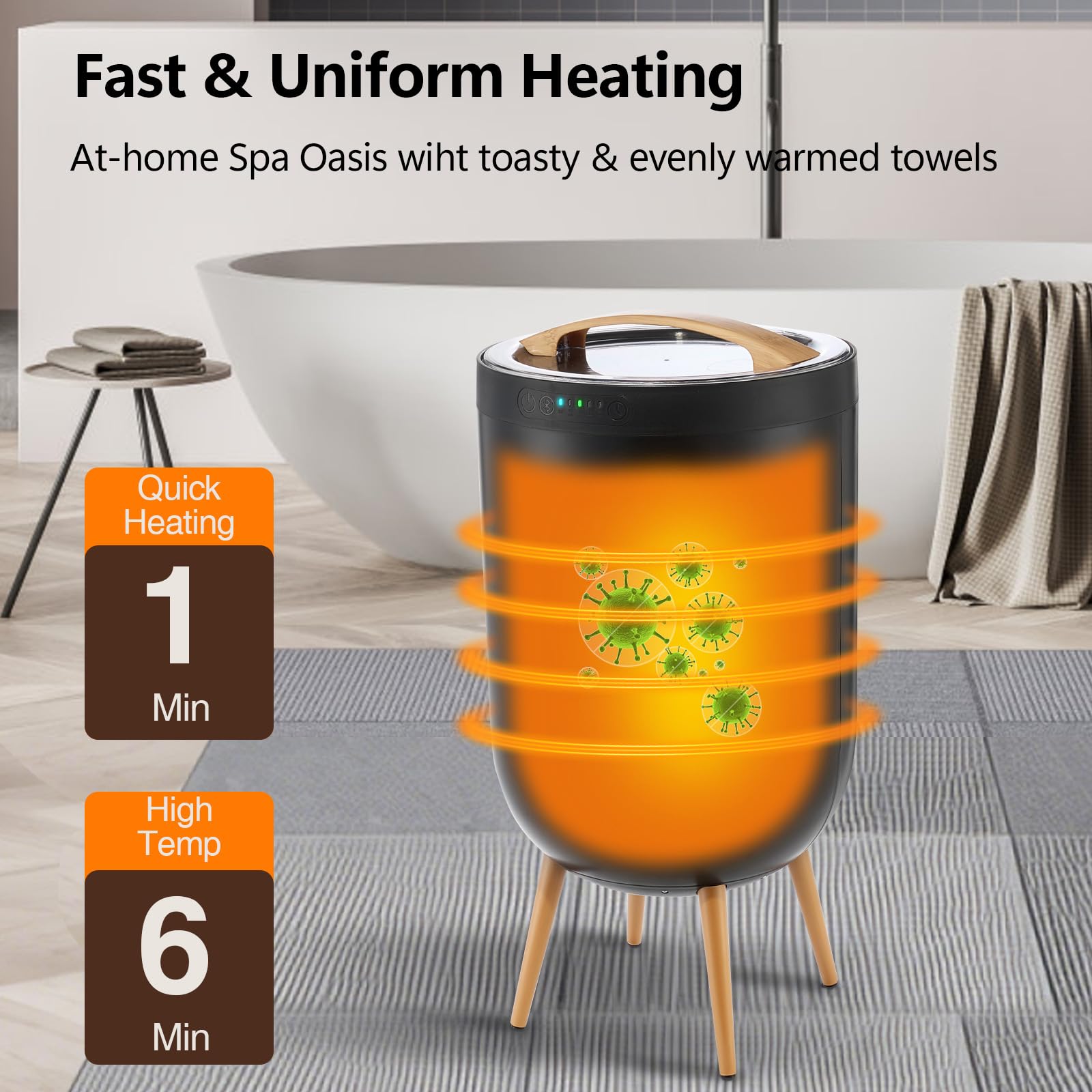 Luxury Spa Towel Warmer Bucket - Spa & Wellness Hotel Olympia Mariánské Lázně reseña y precio