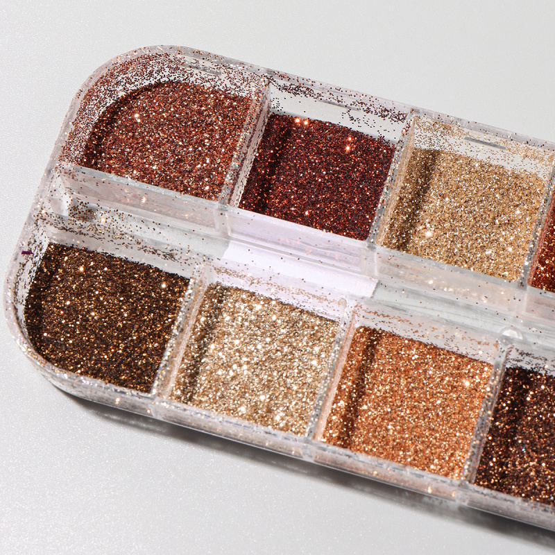 Shiny Coffee Brown Nail Glitte - Sugar Scrub Coffee reseña y precio