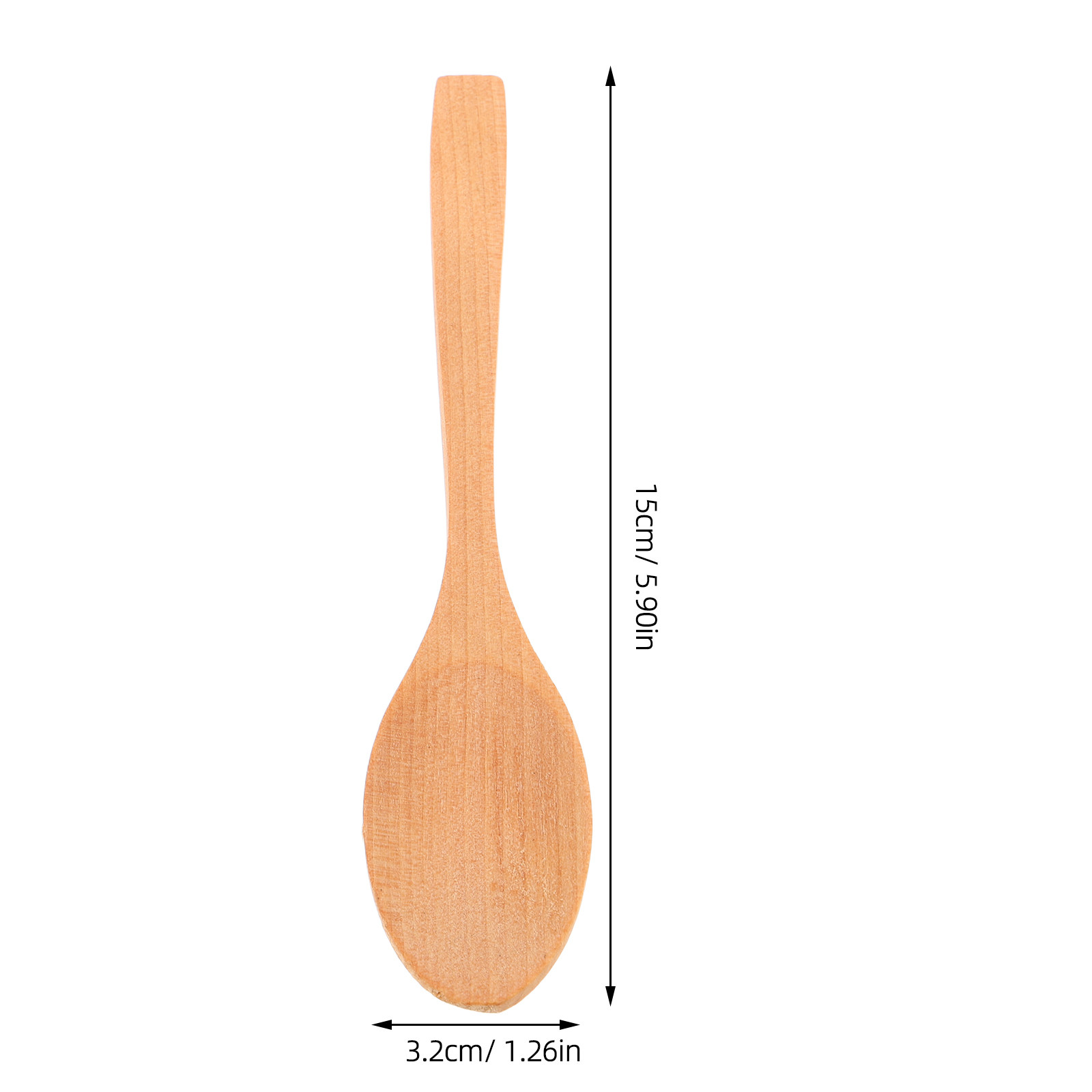 10Pcs Ice Cream Spoon Wooden M - Sugar Scrub Coffee reseña y precio